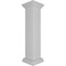 Ekena Millwork 8"W x 40"H Plain Newel Post with Peaked Capital & Base Trim (Installation kit included) NWL08X40PLP0B0 - alternate 6